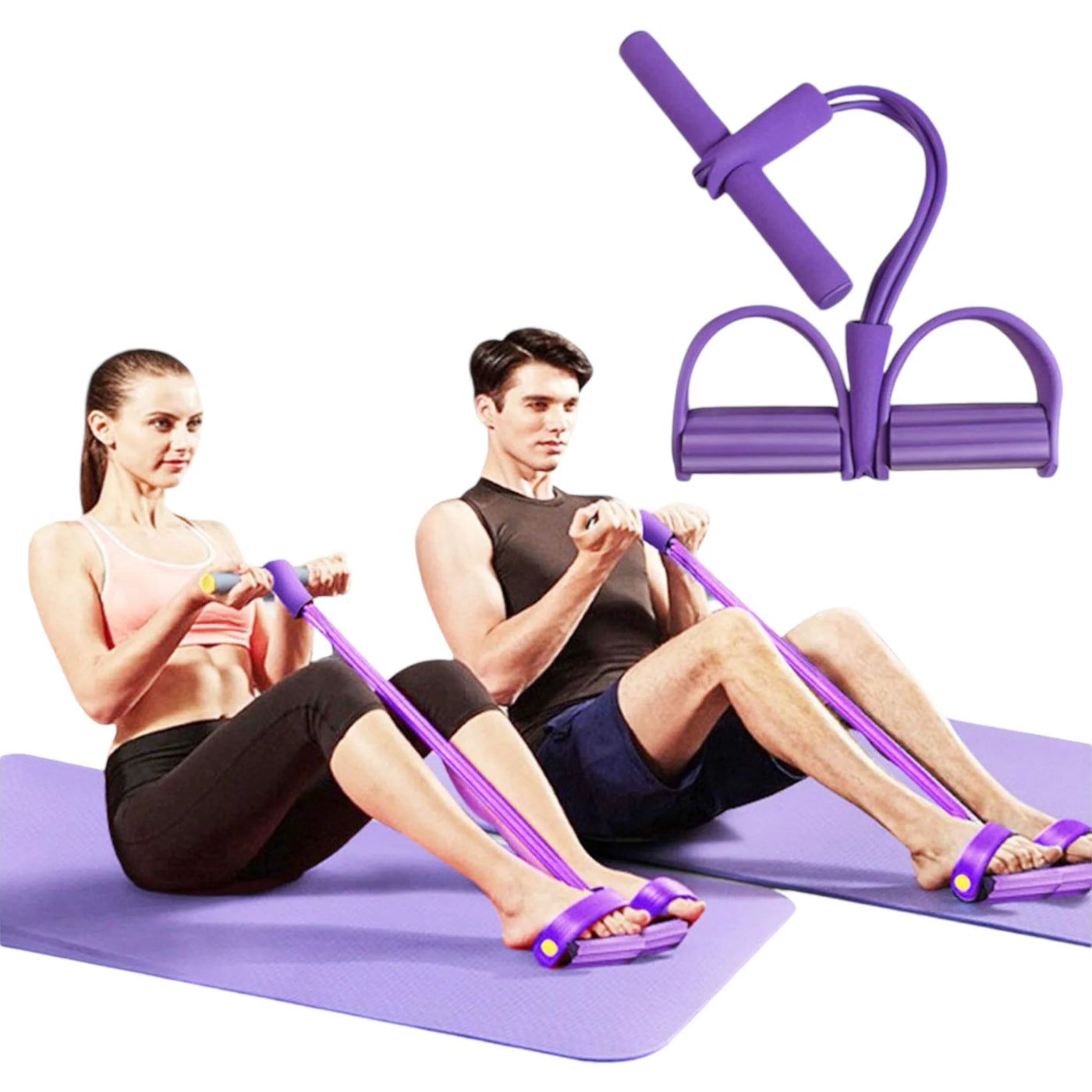 Rubber Pull Tummy Trimmer Waist Trimmer Abs Exerciser for Men and Women