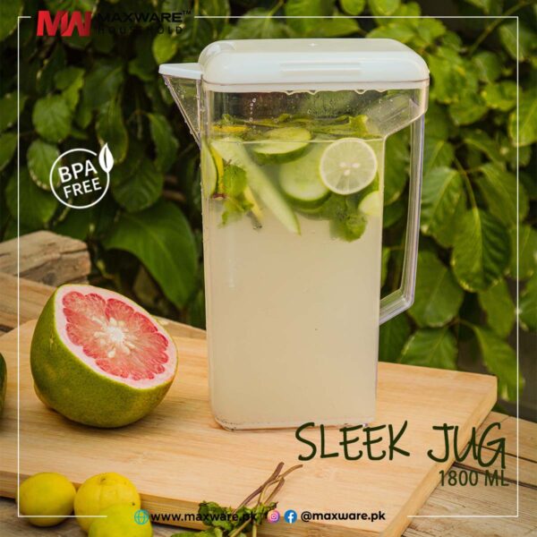 Maxware Household Sleek Water Jug – 2000 Ml Jug (random Color)